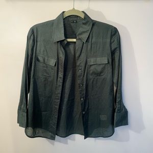 Theory Women’s Button Down With Matching Tank Top